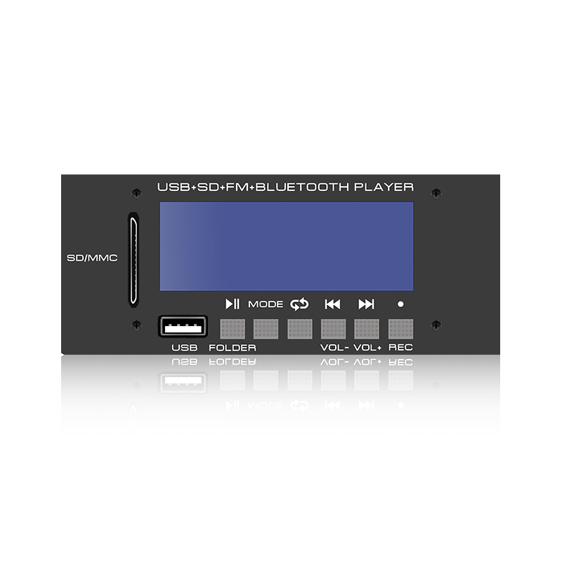 LCD6228: مشغل MP3 مزود بشاشة LCD وموصل SD/USB بستة أزرار مزود بتقنية Bluetooth وTWS