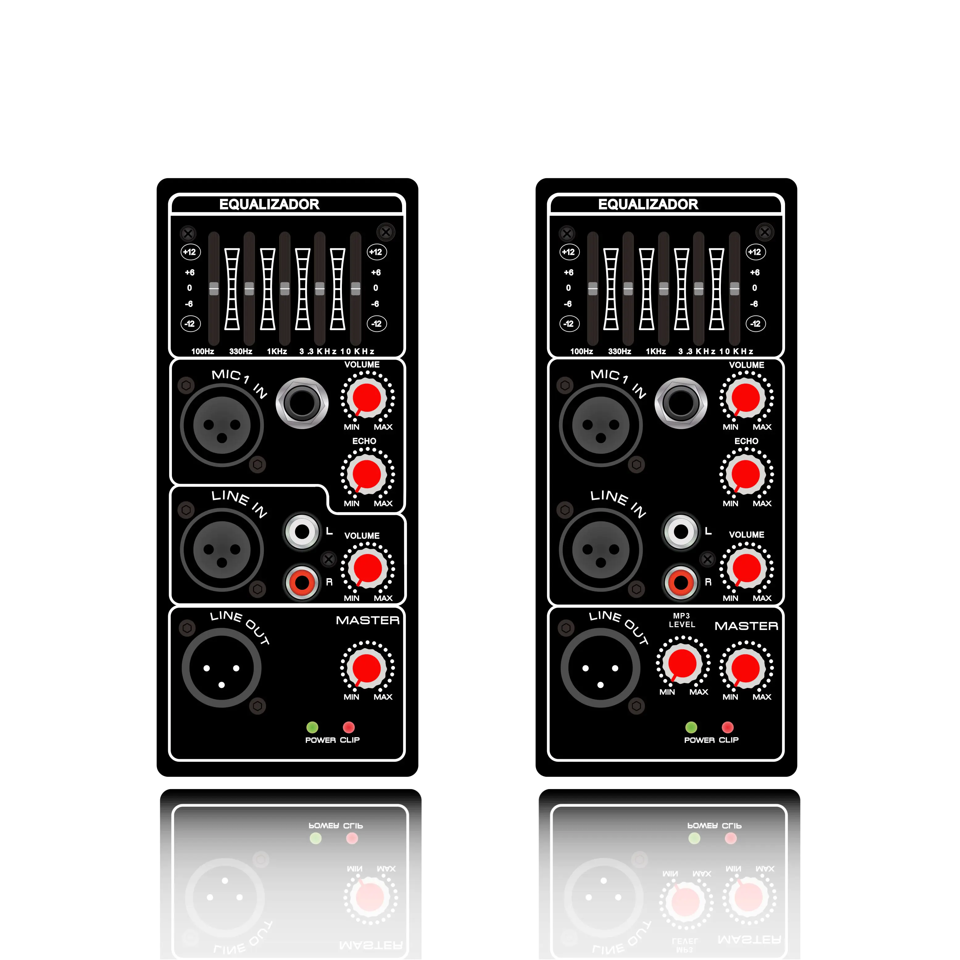 PL21 / PL21E Vertical 5-Band Graphic Equalizer and Limit Protection Module