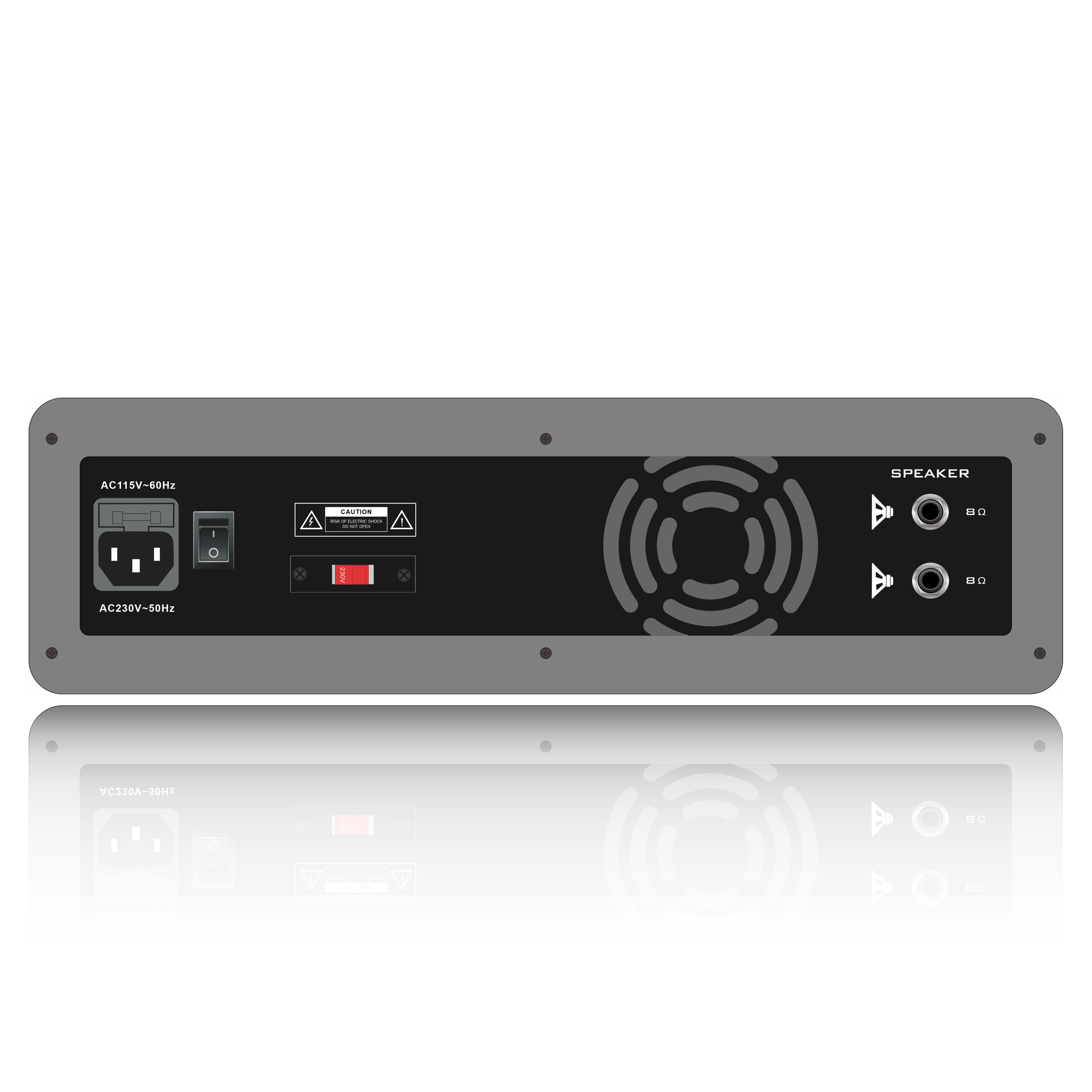صندوق بلاستيكي مدعوم بـ 8 قنوات PA Mixer SD506